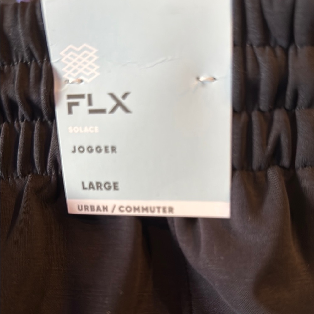FLX Women's Black Track Pants BNWT Large - Picture 2 of 4